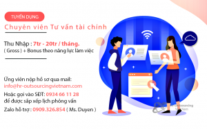 Tuyển dụng Chuyên viên Tư vấn tài chính