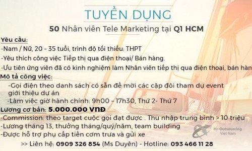 Tuyển dụng vị trí Telemarketing